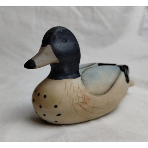 2 Ceramic / Bisque Mallard Duck Figurines - 5" Long - Flat Finish - Picture 7 of 10